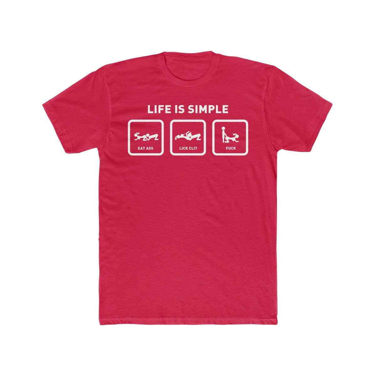 Life is Simple Cotton Crew Tee